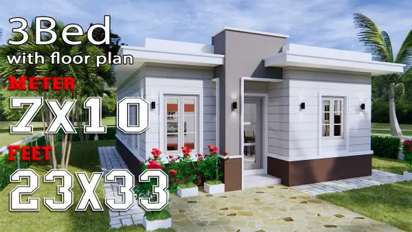 Small House Design 7x7 With 2 Bedrooms