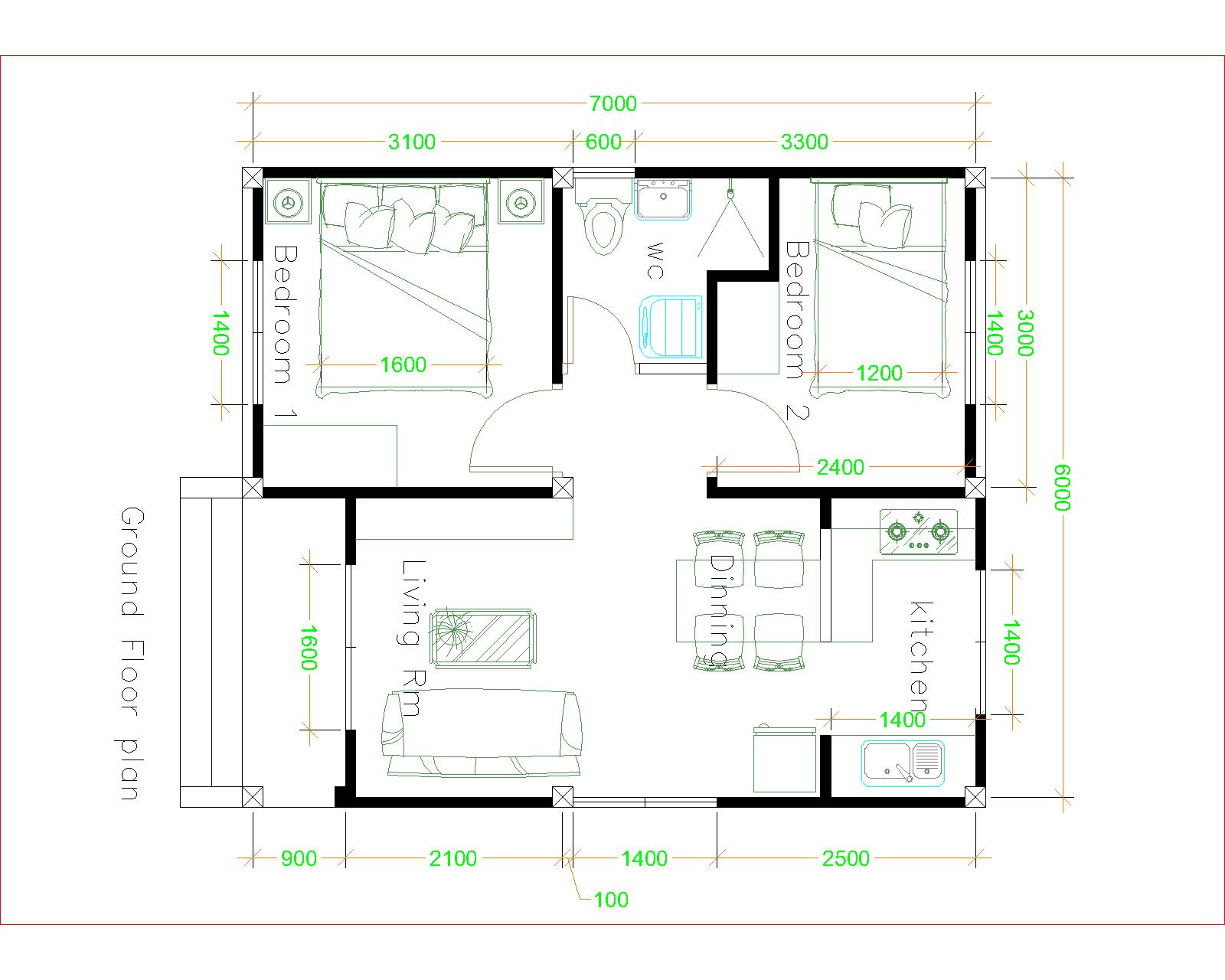 Simple House Plans 6x7 With 2 Bedrooms Hip Roof House Plans S simple-house-plans-6x7-with-2-bedrooms-hip-roof-house-plans-s