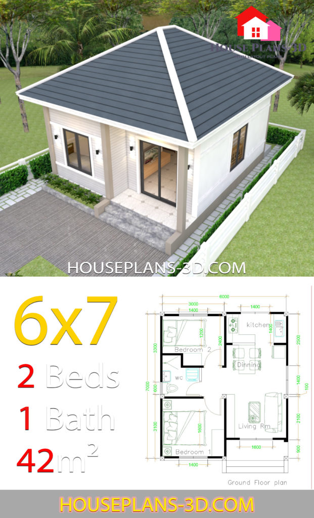 designs for 2 bedroom house