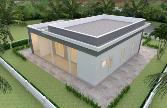 House Design 10×25 with 3 bedrooms